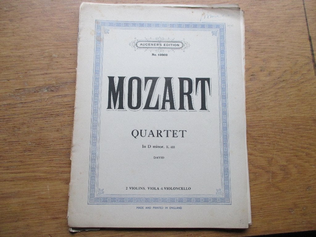 Haydn quartet op.77 No.1- 2 Violen + alt viool + cello, Muziek en Instrumenten, Gebruikt, Klassiek, Ophalen of Verzenden, Viool of Altviool
