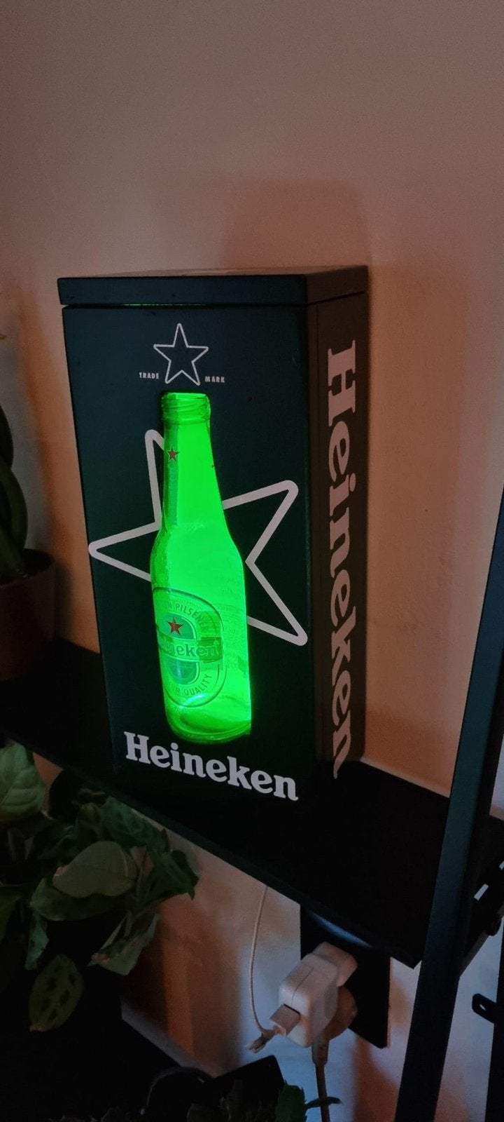 Heineken Decoratie Lamp, Verzamelen, Ophalen of Verzenden, Zo goed als nieuw, Reclamebord, Plaat of Schild, Heineken