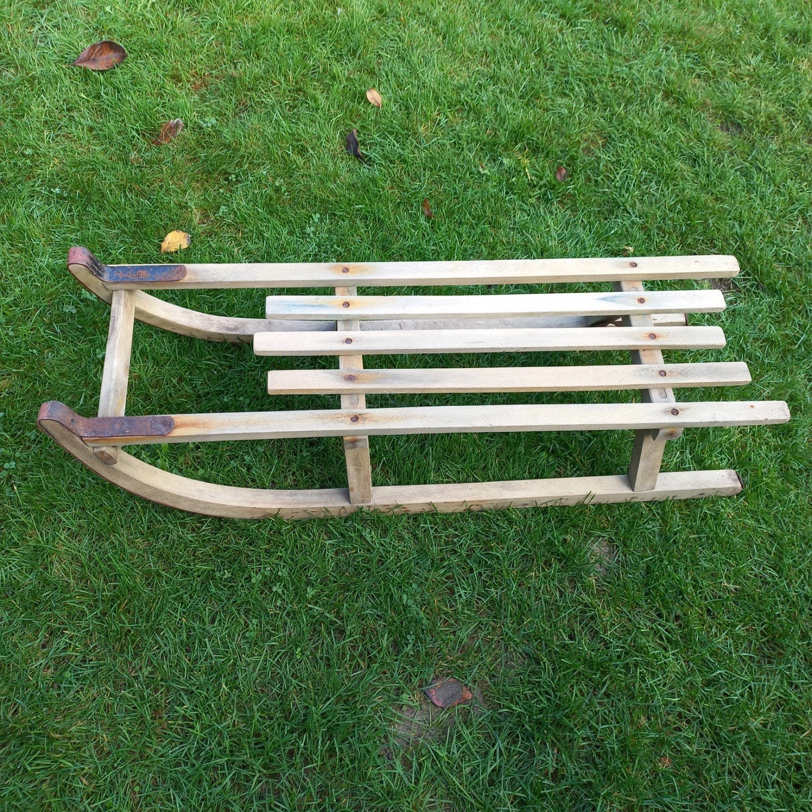 Te koop oude houten slee., Ophalen of Verzenden, Gebruikt, Hout