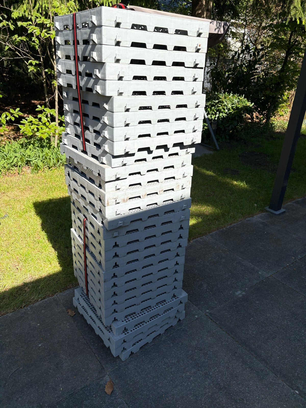 Ermelo - 40x40 voortenttegels - Grantoorto G-plast, Ophalen, Gebruikt