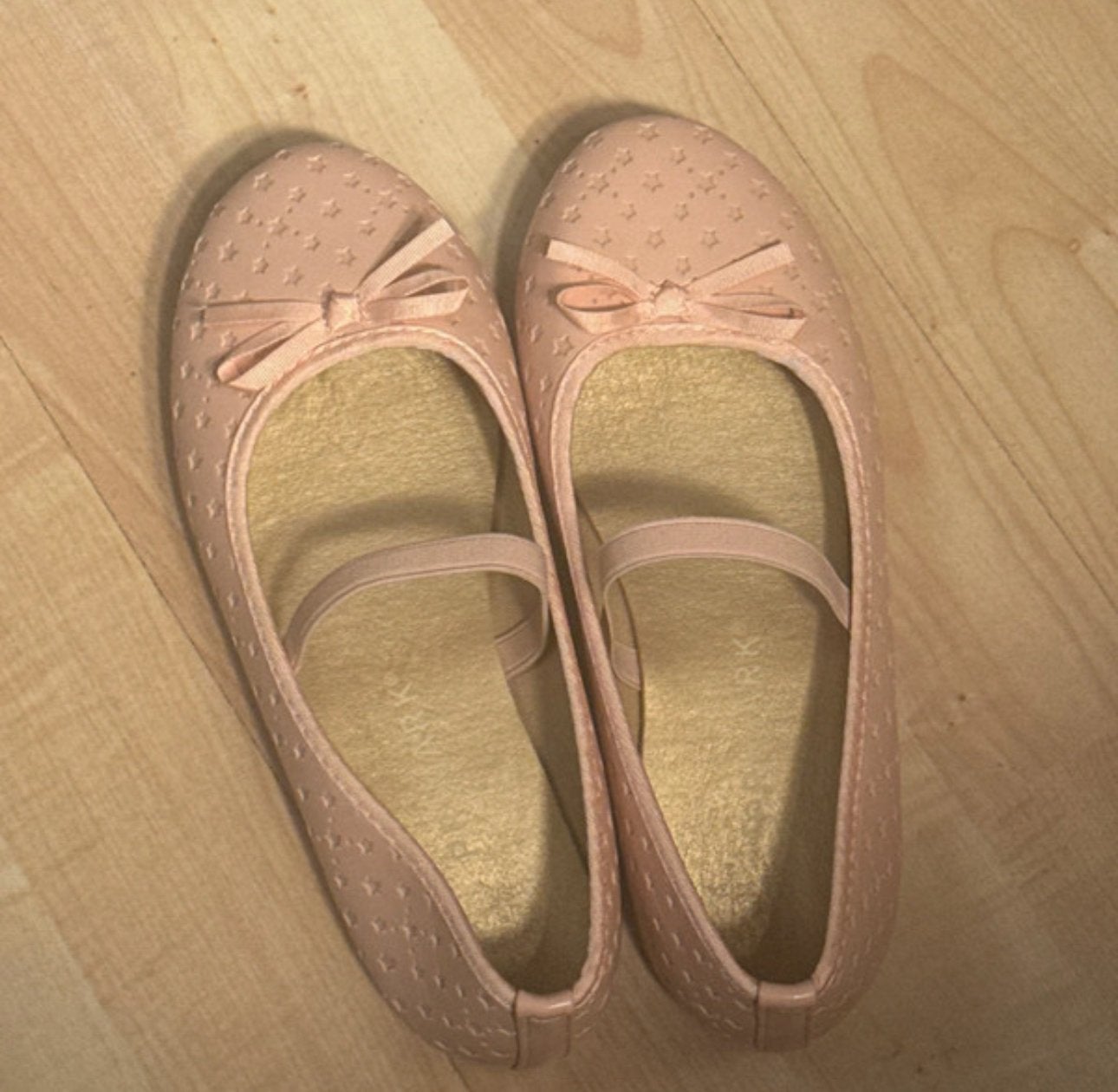 Roze ballerina's met sterrenprint en stikje maat 33, Meisje, Schoenen, Nieuw, Ophalen of Verzenden