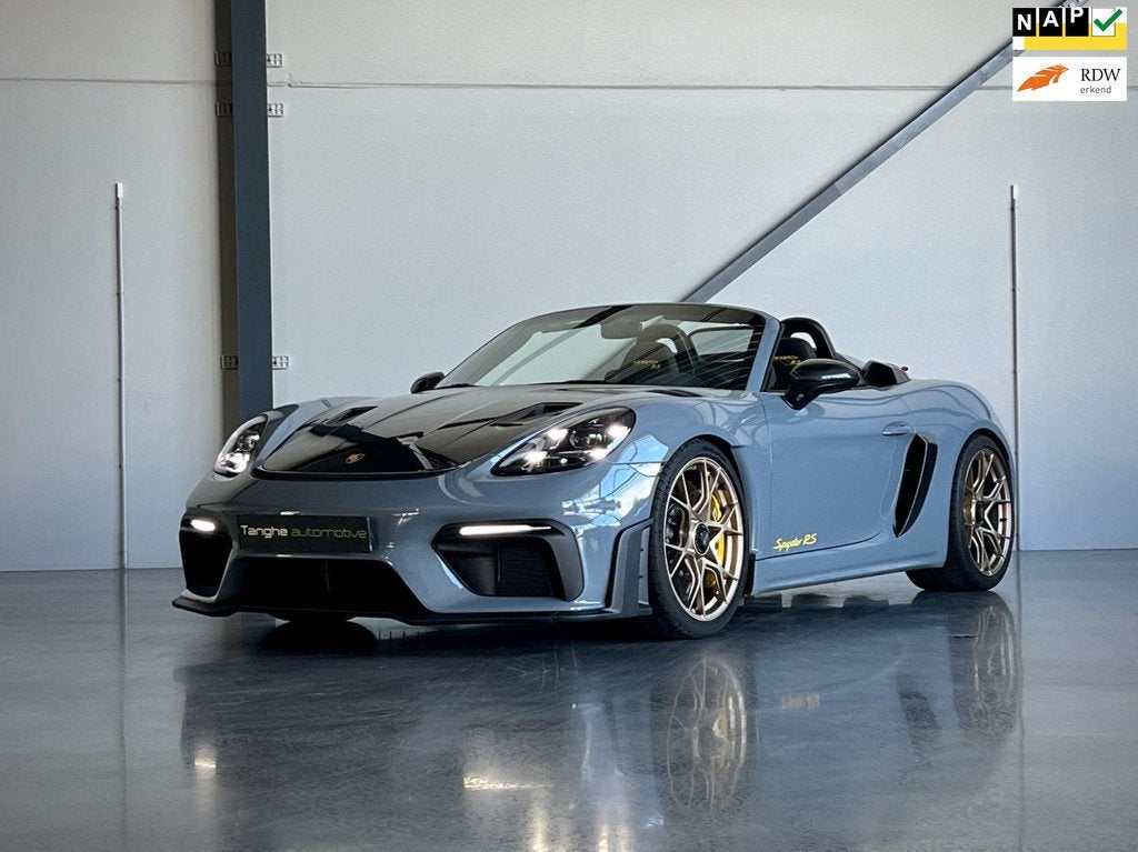 Porsche 718 Spyder RS, Ceramisc PCCB, Weissach, Lift / hefsy, Auto's, Porsche, Achterwielaandrijving, Gebruikt, Zwart, 501 pk