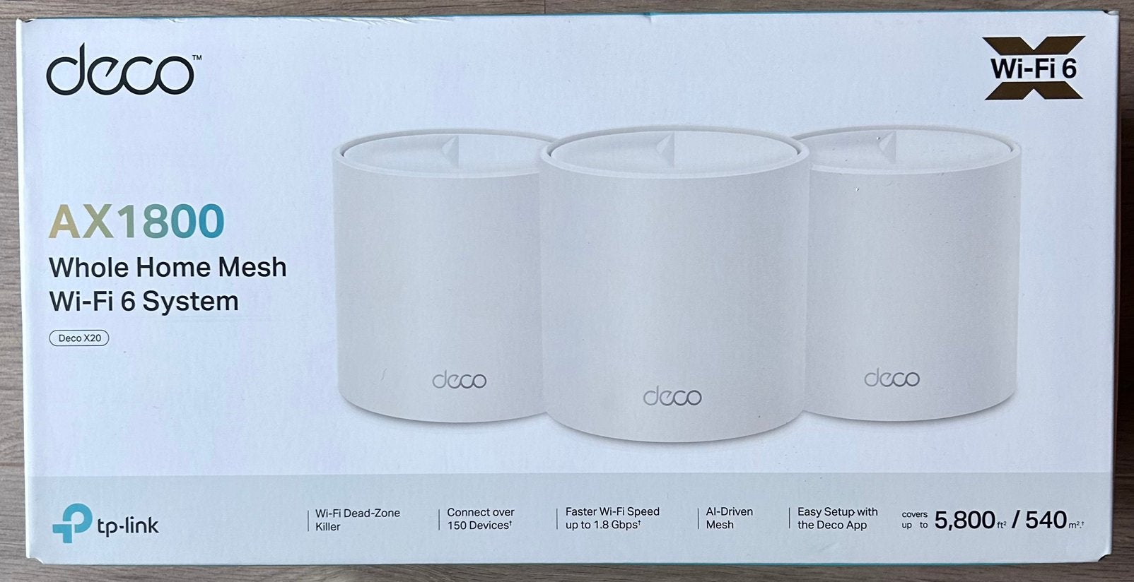 TP-Link Deco X20 – 3-pack – Nieuw – €90