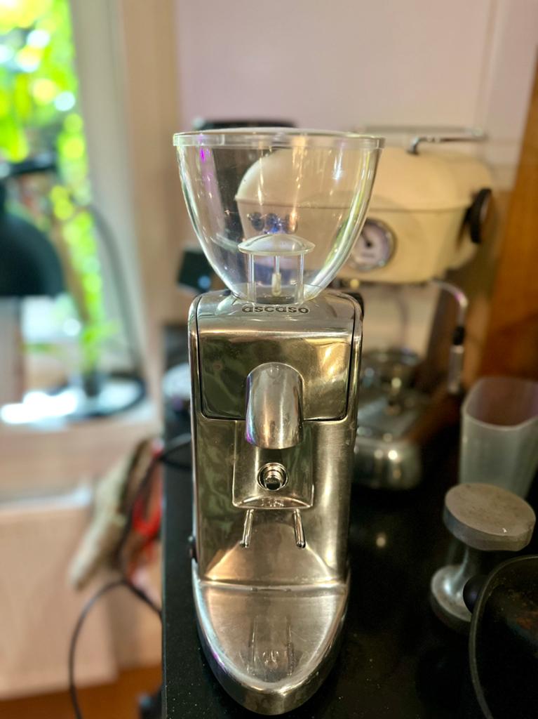 Ascaso Bonenmaler I-mini i-2 motor Aluminium, Witgoed en Apparatuur, Koffiezetapparaten, Ophalen, Koffiebonen, Zo goed als nieuw