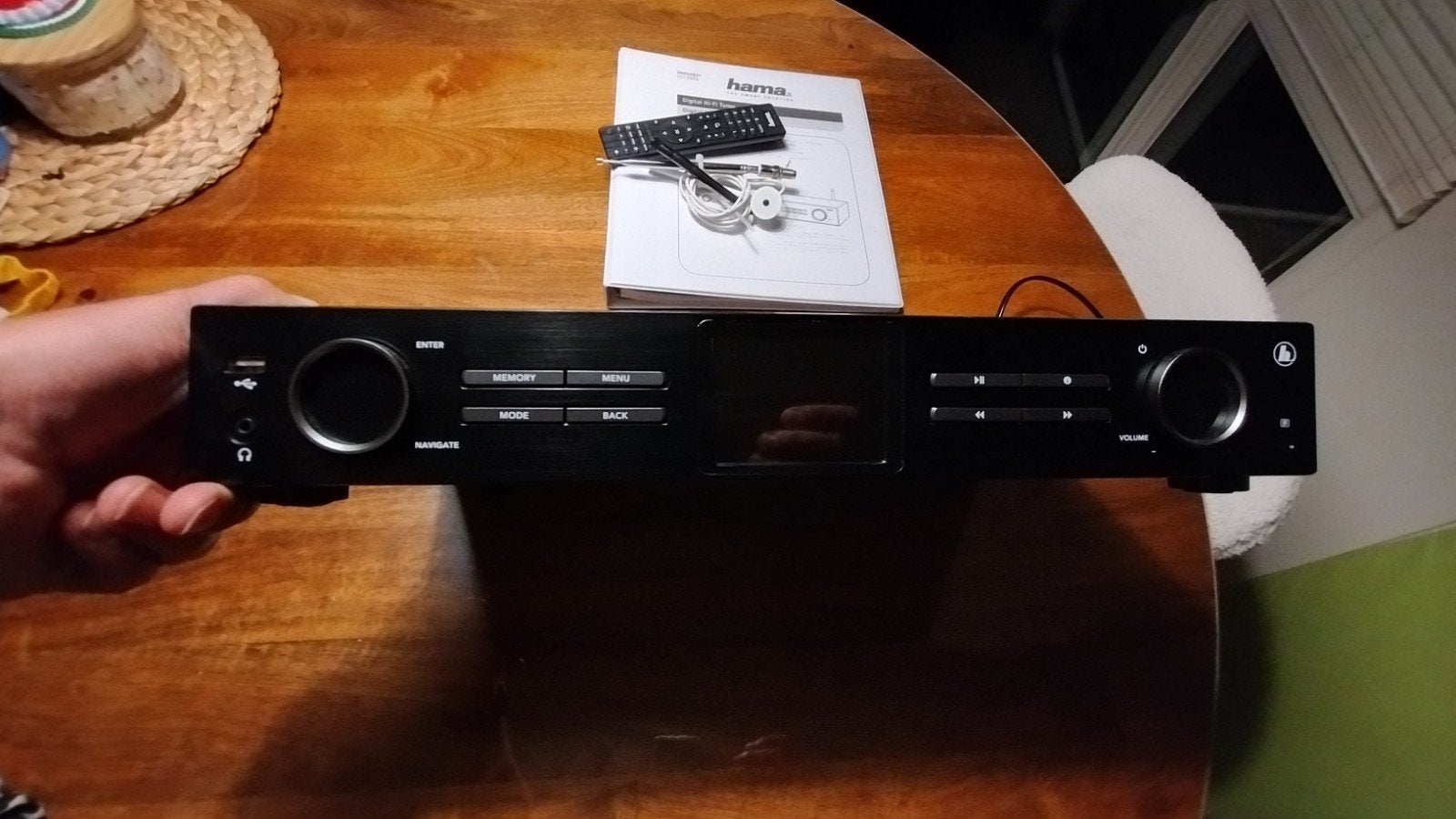 Hama DIT2000M Digital Hi-Fi Tuner - Zo goed als nieuw, Audio, Tv en Foto, Tuners, Ophalen