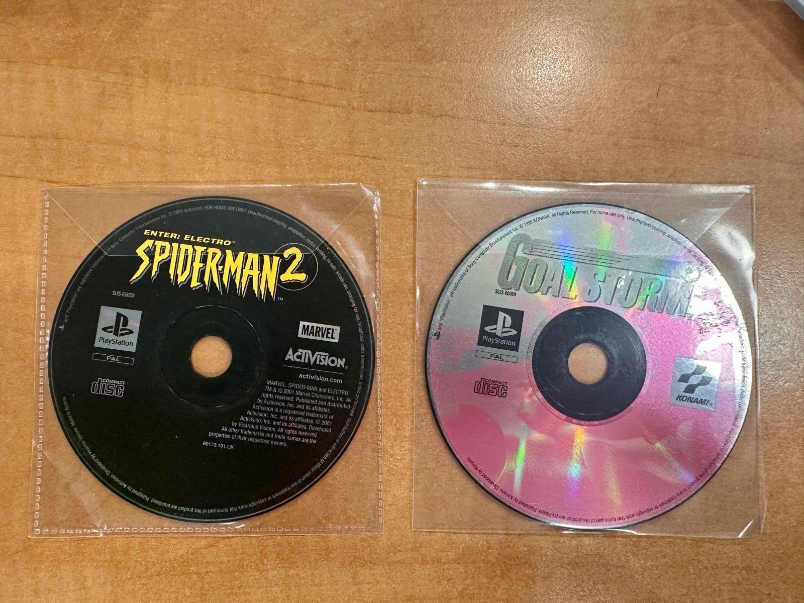 Spider-Man 2 & Goal Storm PS1 games, Spelcomputers en Games, Avontuur en Actie, Gebruikt, 1 speler, Ophalen of Verzenden