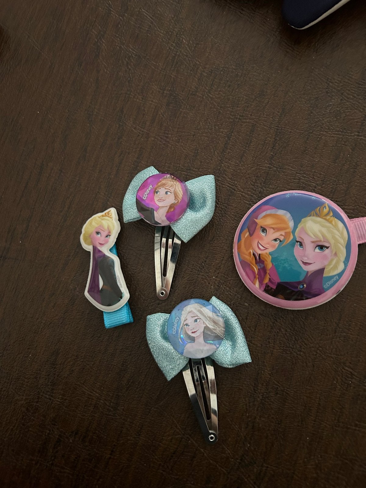Frozen haaraccessoires: speldjes en spiegel, Ophalen of Verzenden, Gebruikt, Blauw, Overige typen