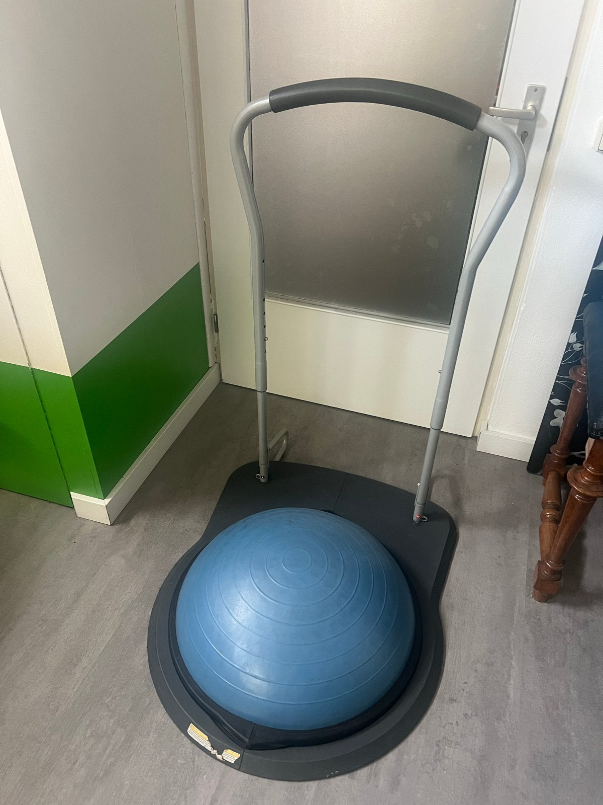Bosu Balansbord met Steun - Ideaal voor Training, Ophalen, Gebruikt, Benen, Balansbord
