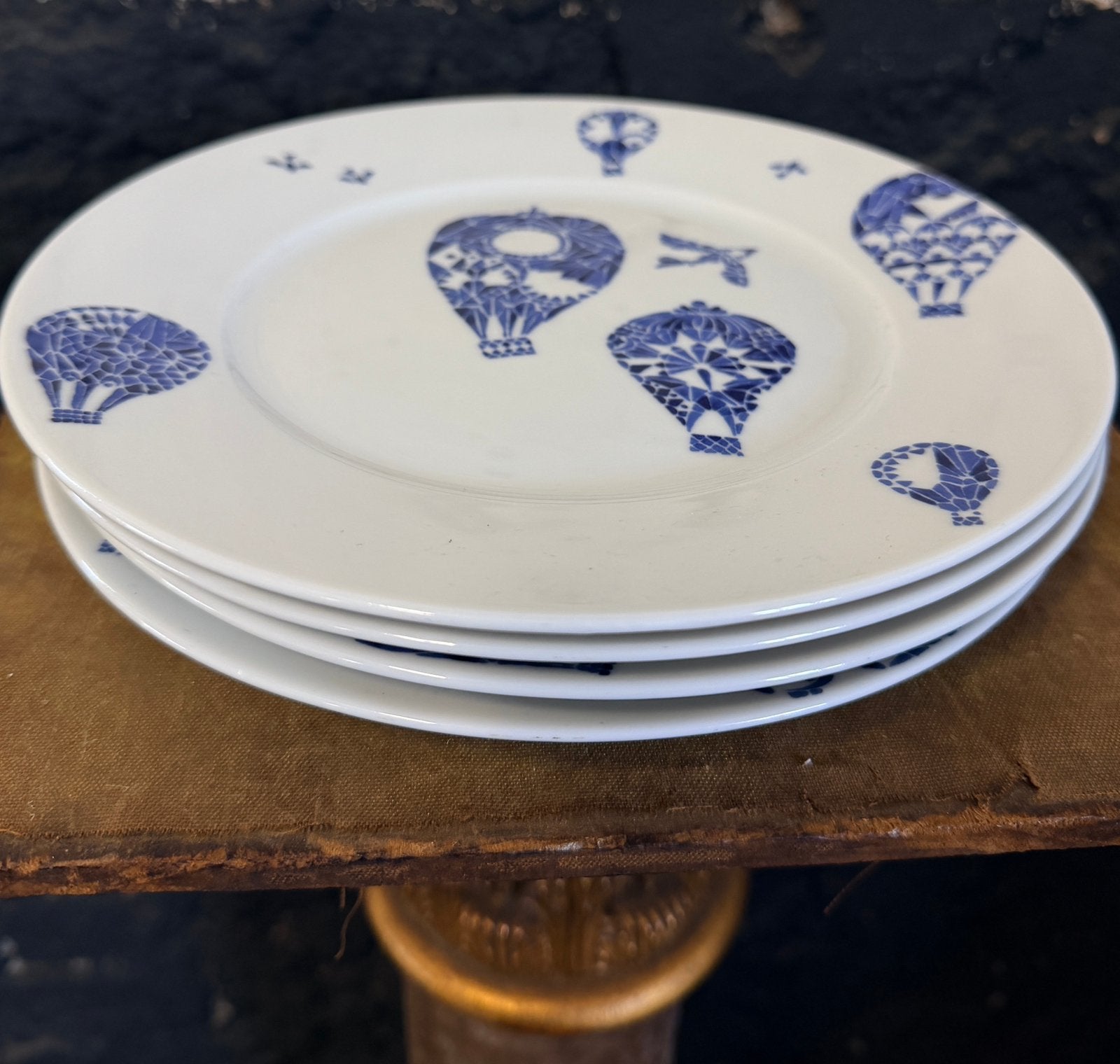 Set van 4 Vintage IKEA Promenad Luchtballon Borden - Pryke, IKEA, Ophalen of Verzenden, Zo goed als nieuw, Bord(en)