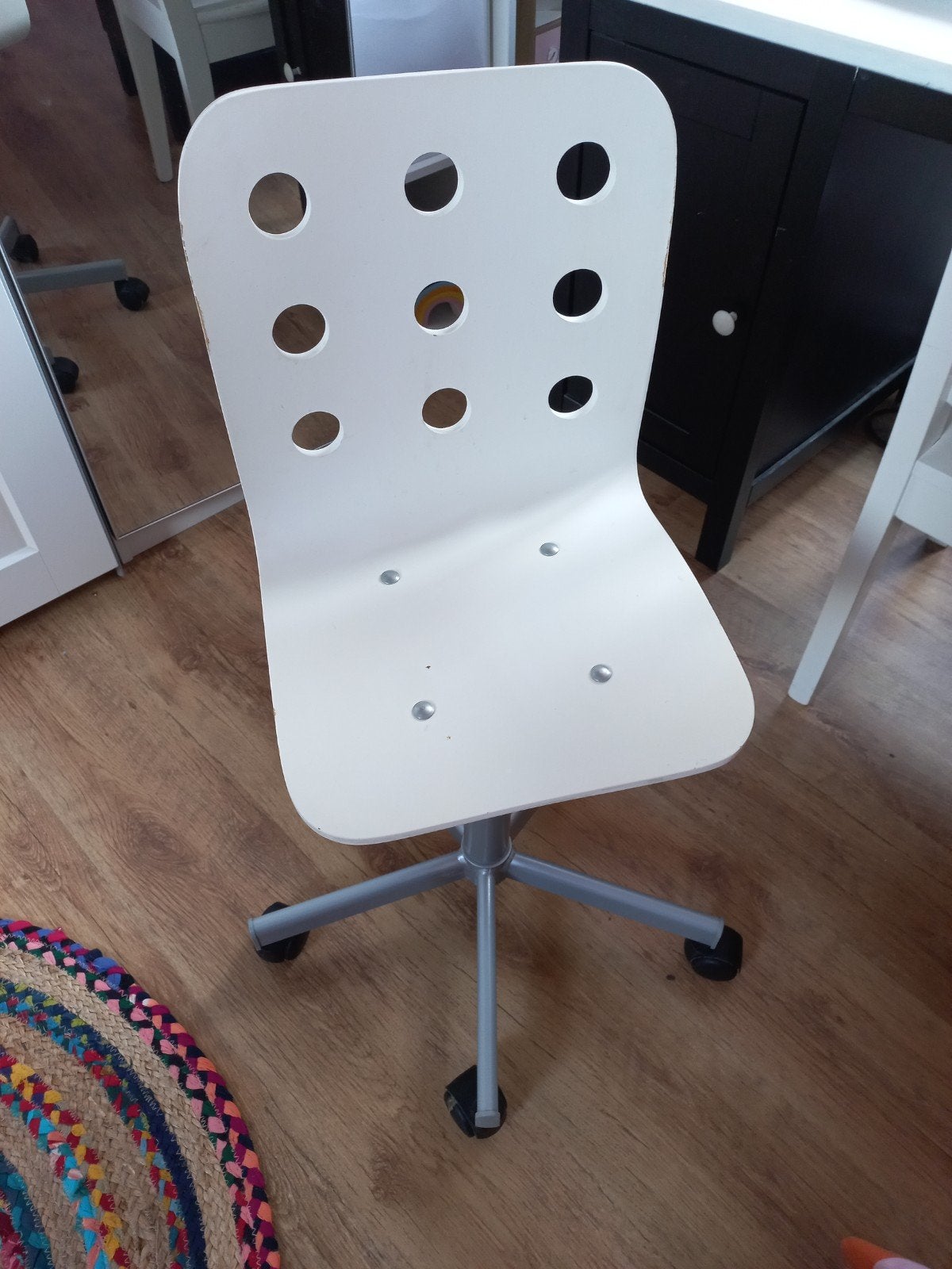 IKEA bureaustoel, wit.Ikea Jules kinderbureaustoel, Ophalen of Verzenden, Gebruikt, Wit, Bureaustoel