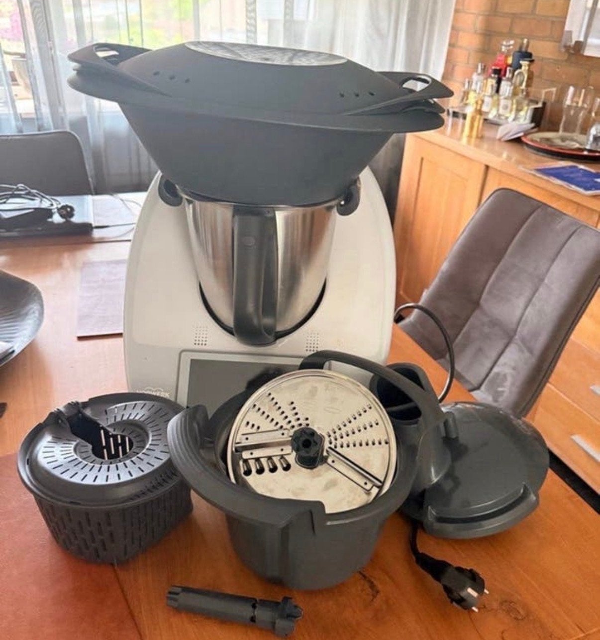 Thermomix TM6 met accessoires - Zo goed als nieuw, 3 snelheden of meer, Ophalen of Verzenden, Zo goed als nieuw, 2 tot 3 liter