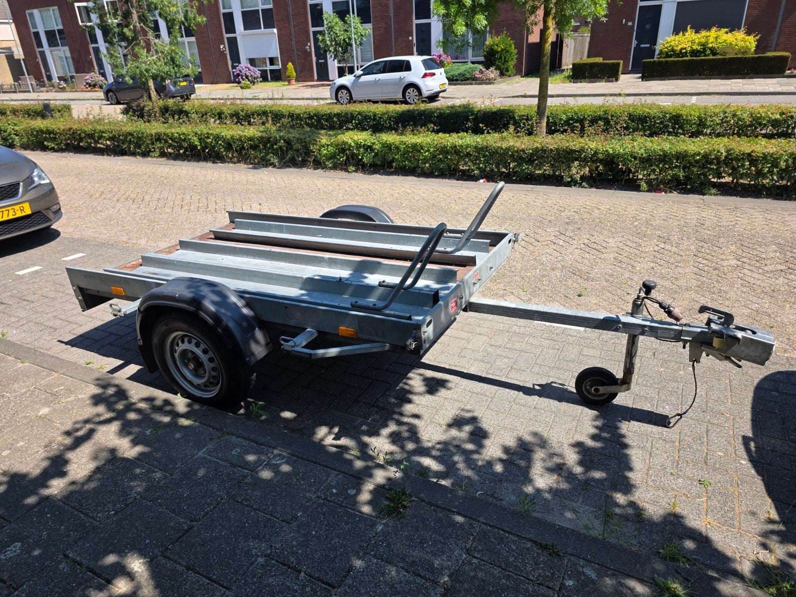 Humbaur motortrailer - perfect voor 2 motoren, Ophalen of Verzenden, Gebruikt