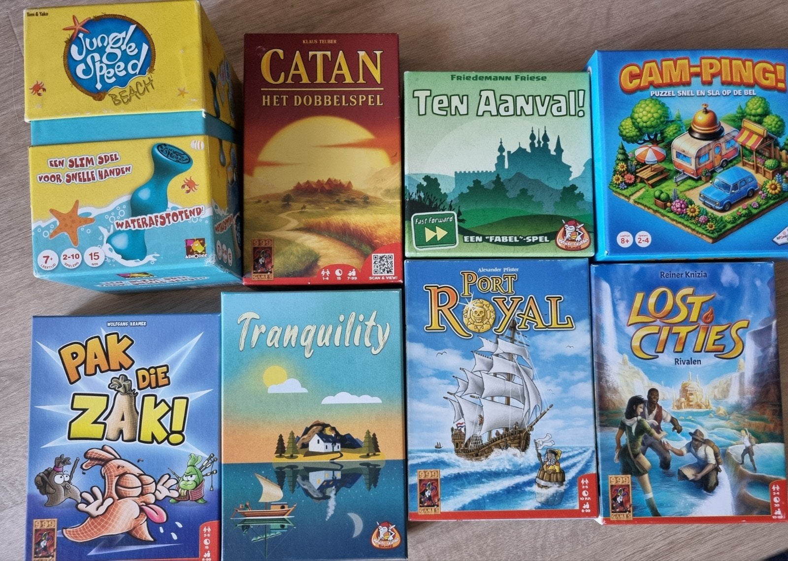 Diverse bordspellen:Catan, Jungle Speed, Lost Cities en meer, Ophalen, Gebruikt, Vijf spelers of meer, Diverse uitgevers