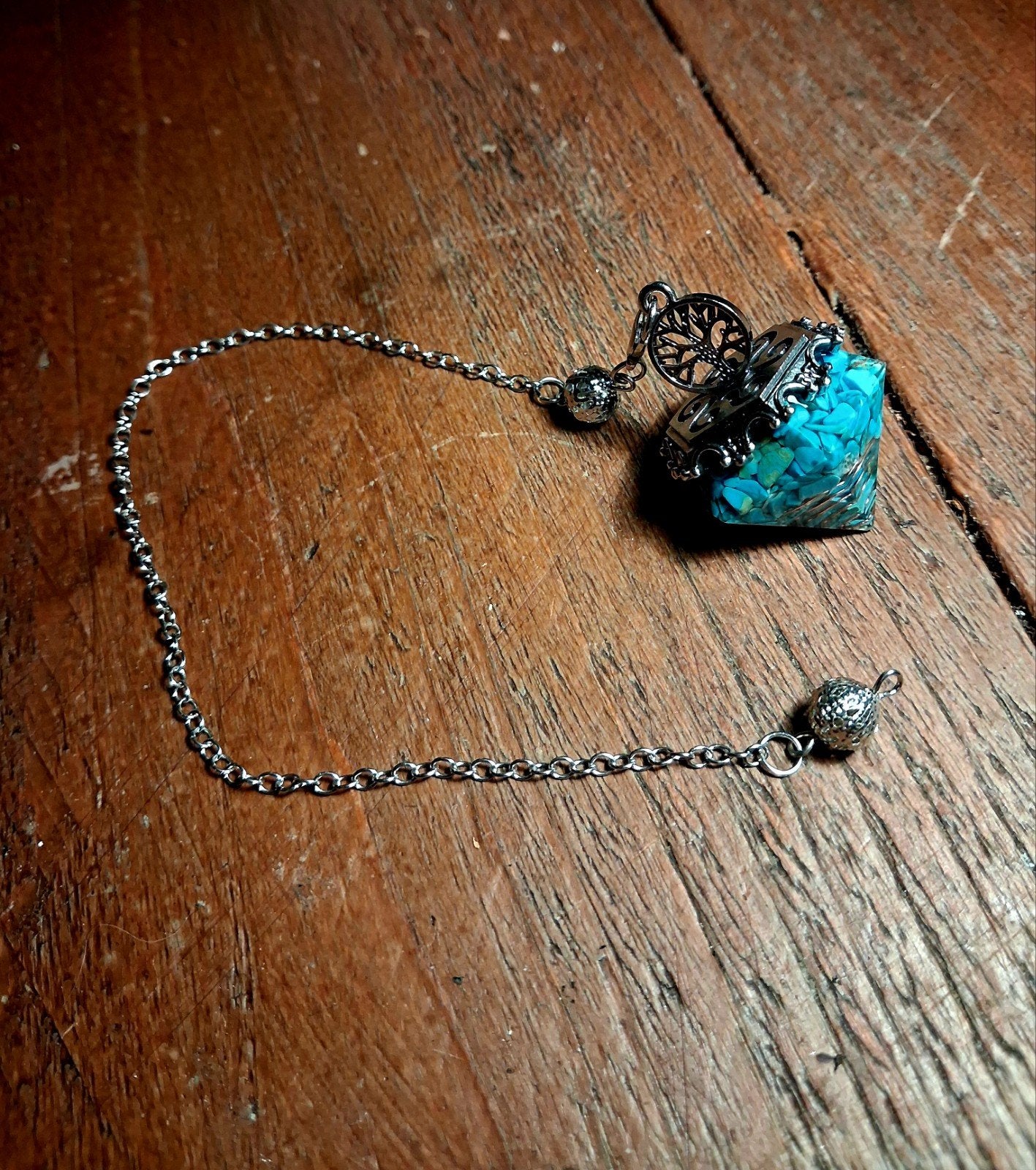 Spirituele Pendel Turkoois met Levensboom (Tree of Life), Ophalen of Verzenden, Nieuw