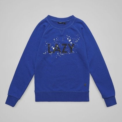 MEXX kobaltblauw sweater trui LAZY maat 134-140, Kinderen en Baby's, Kinderkleding | Maat 134, Mexx, Jongen of Meisje, Trui of Vest