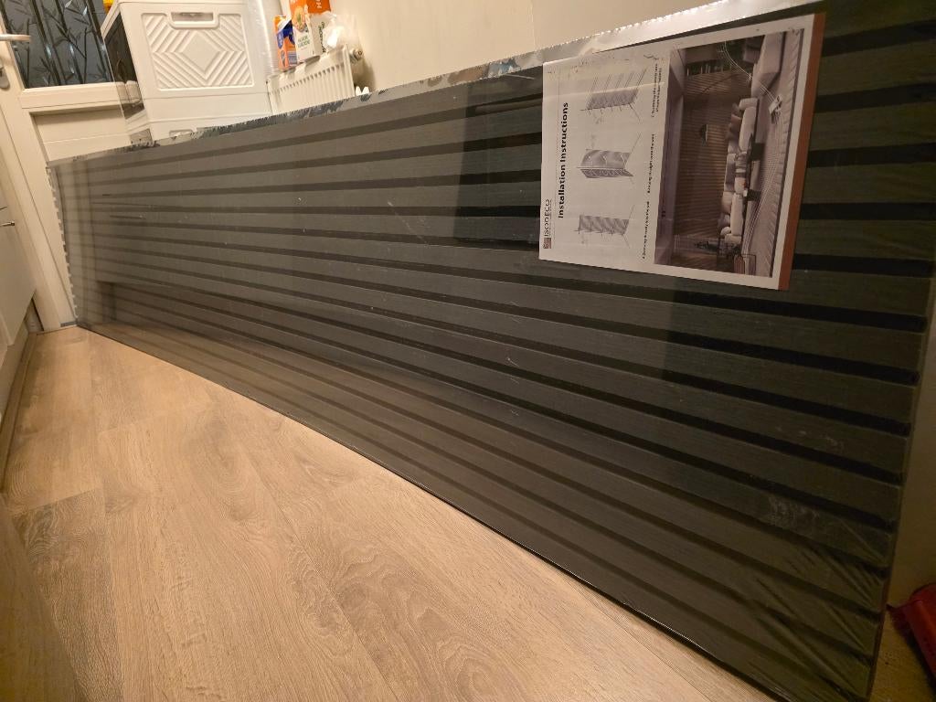 Wandpaneel zwart €20 euro 270 cm lang, Ophalen, Nieuw