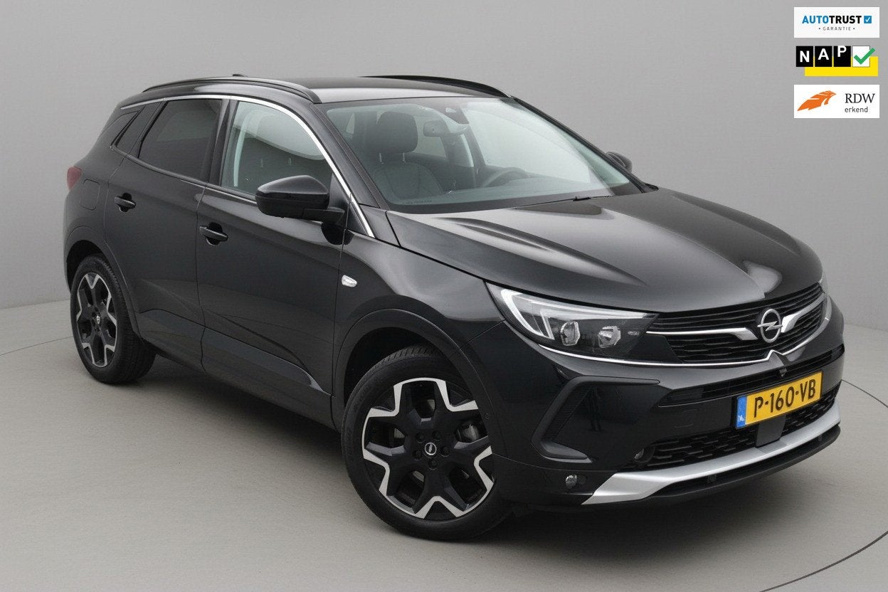 Opel Grandland Stoelventilatie|Leder|Carplay|Camera|1e eigen, Gebruikt, 1199 cc, Bedrijf, Handgeschakeld