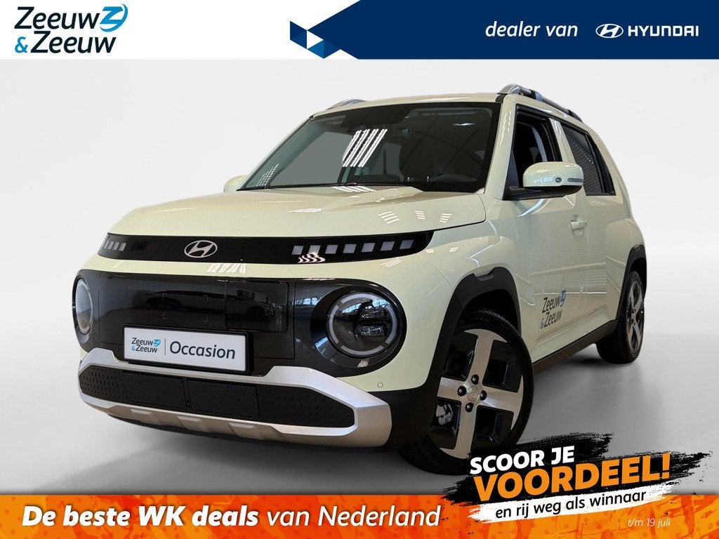 Hyundai INSTER 49KWH | EVOLVE SKY | OPEN DAK | NAVI | CAMERA, Auto's, Hyundai, Stof, 116 pk, SUV of Terreinwagen, 360 km