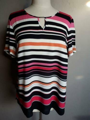 Gerry Weber zomer blouse, mooi!, Kleding | Dames, Ophalen, Zo goed als nieuw, Maat 42/44 (L), Roze