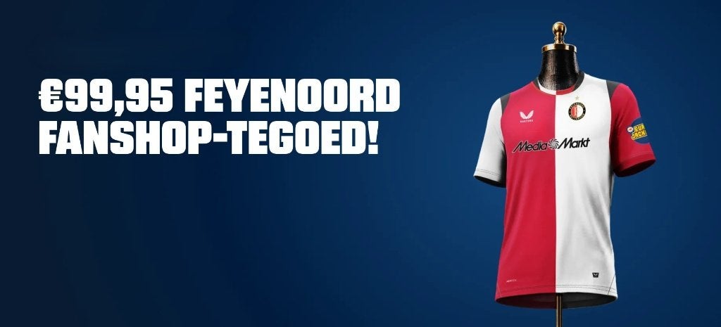 Feyenoord Fanshop-tegoed ter waarde van €99,95, Eén persoon, Cadeaubon, Overige typen