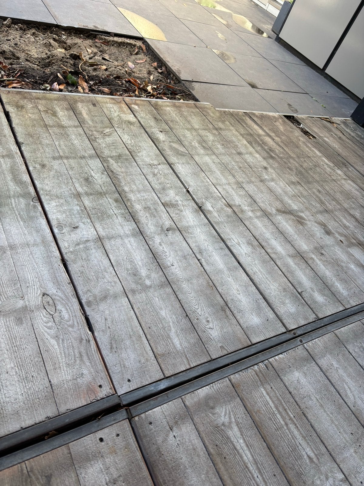 Houten vlonderplanken voor terras of tuin 6 stuks, Ophalen of Verzenden, Gebruikt, Hout
