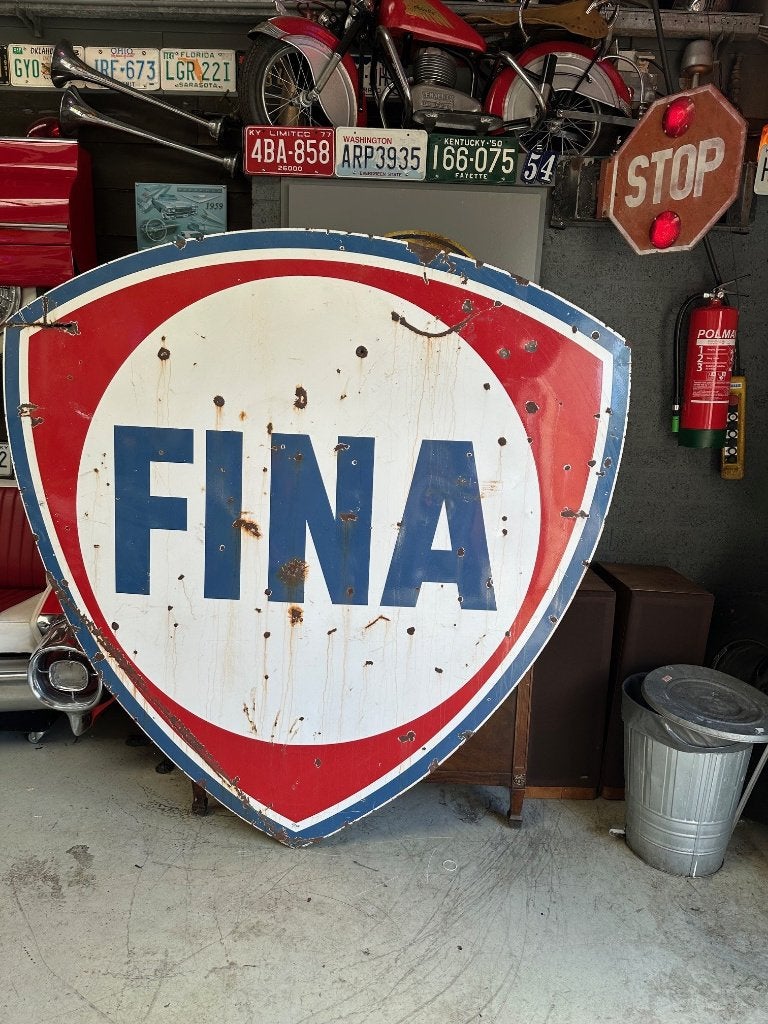emaile bord fina, Ophalen of Verzenden, Gebruikt, Auto's
