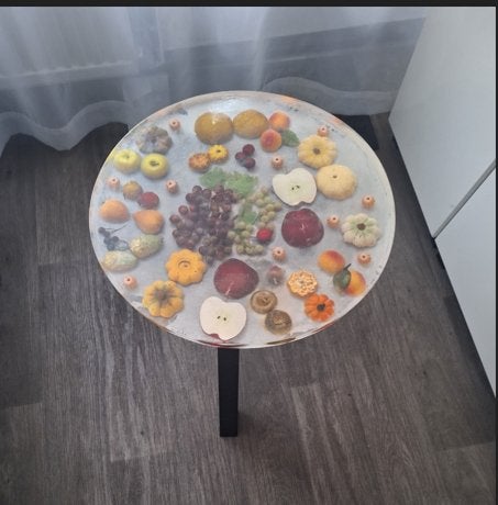 bijzettafel, Ophalen, Overige materialen, Rond, Nieuw