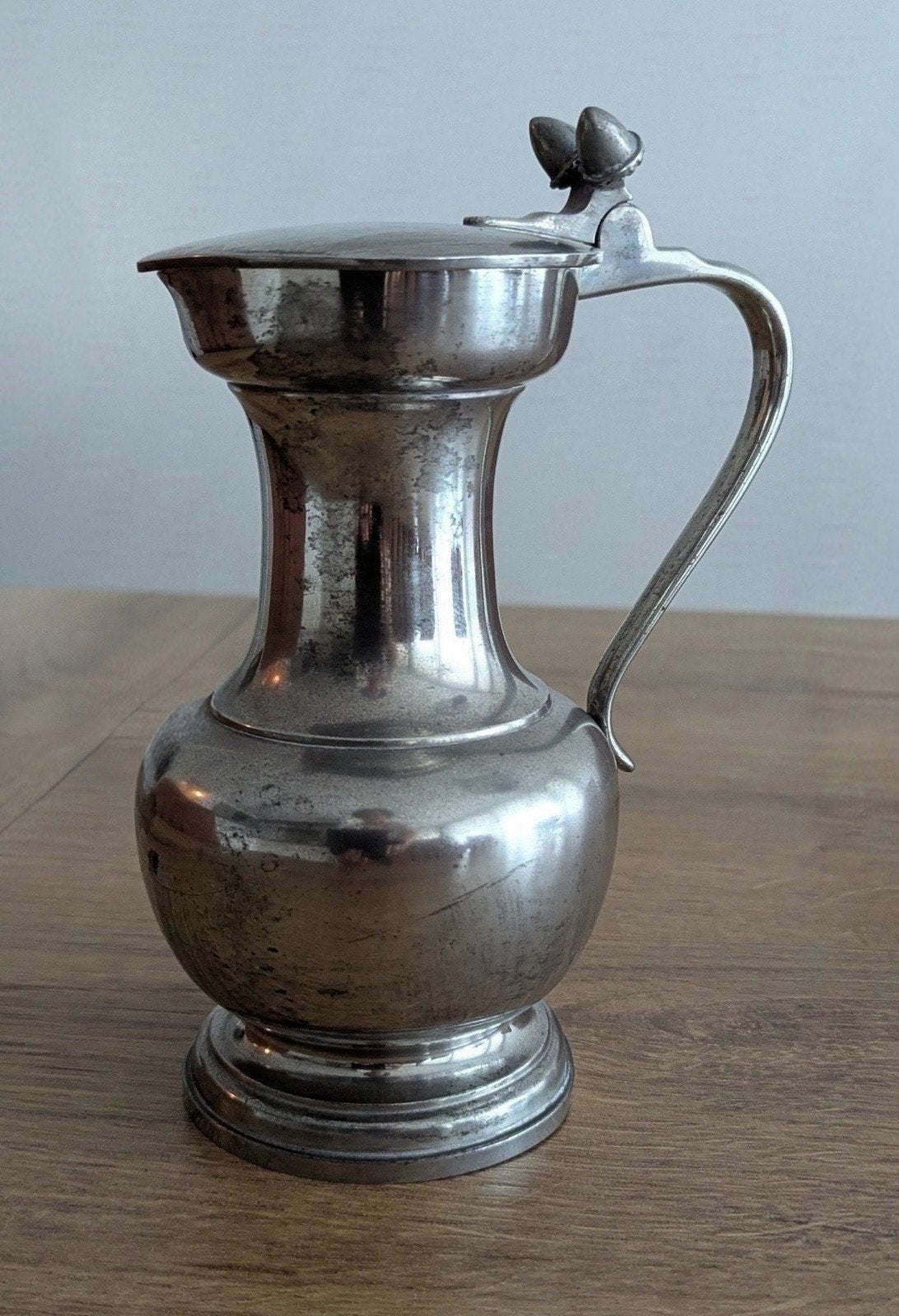 Vintage Gero tinnen eikeltjeskan met deksel 97–97,5% tin, Ophalen