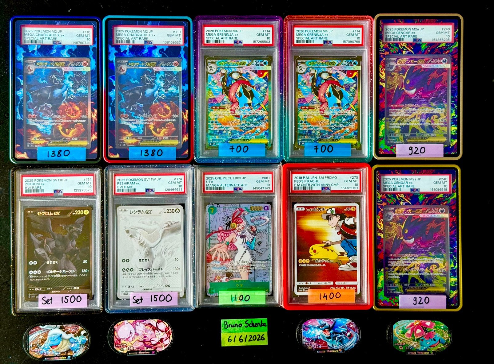 Pokémon PSA 10 Slabs for sale, Ophalen of Verzenden, Nieuw, Meerdere kaarten, Foil