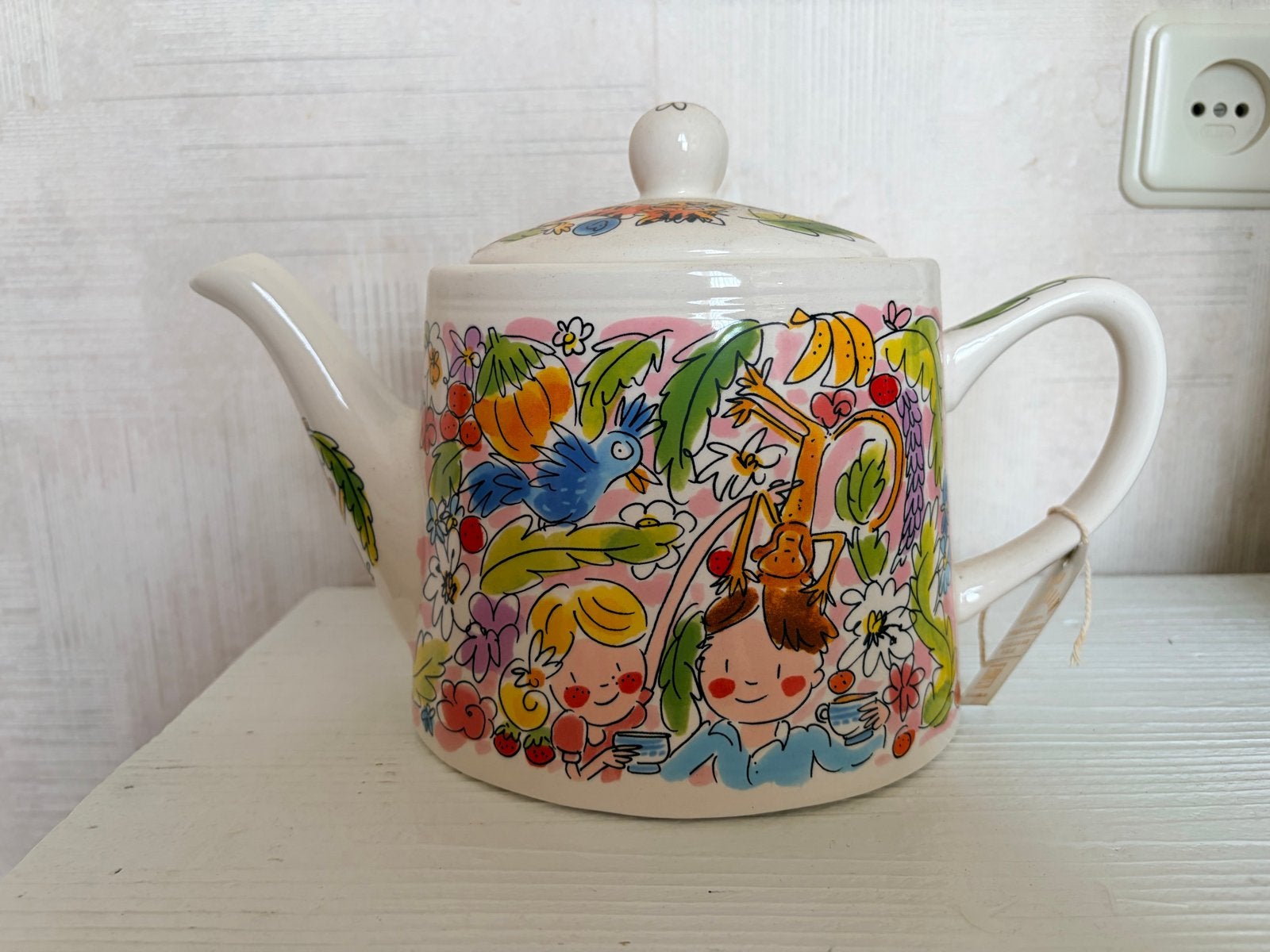 Blond Amsterdam Theepot Paradijs - Nieuw, Nieuw, Ophalen of Verzenden, Steen/keramiek, Meerkleurig