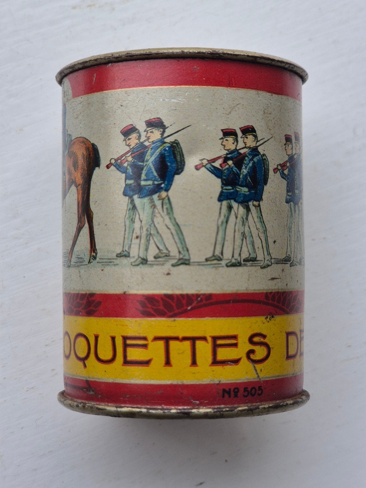 De Jong's Chocolade Croquetten blikje Wormerveer, Verzamelen, Blikken, Ophalen of Verzenden, Gebruikt, Overige