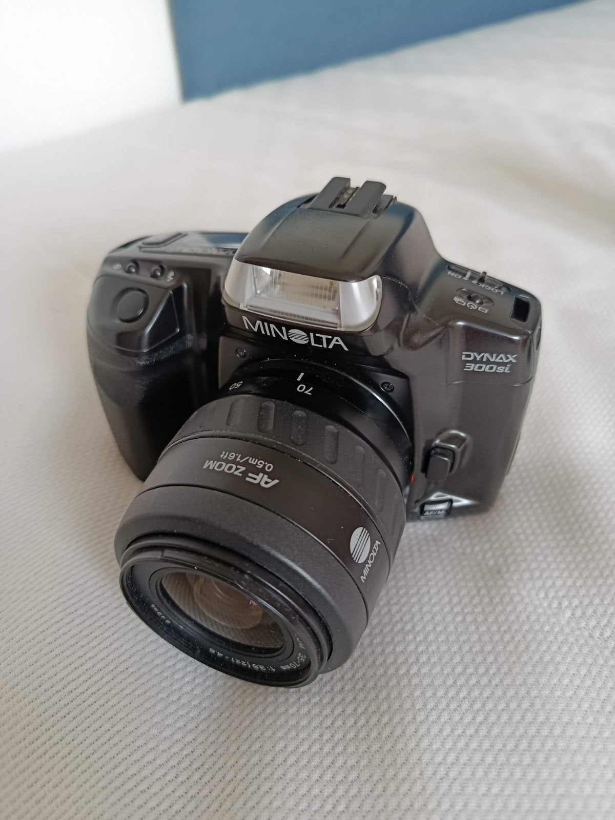 Minolta dinax 300si analoog + Tamron lens €25,-, Ophalen of Verzenden, Spiegelreflex, Minolta