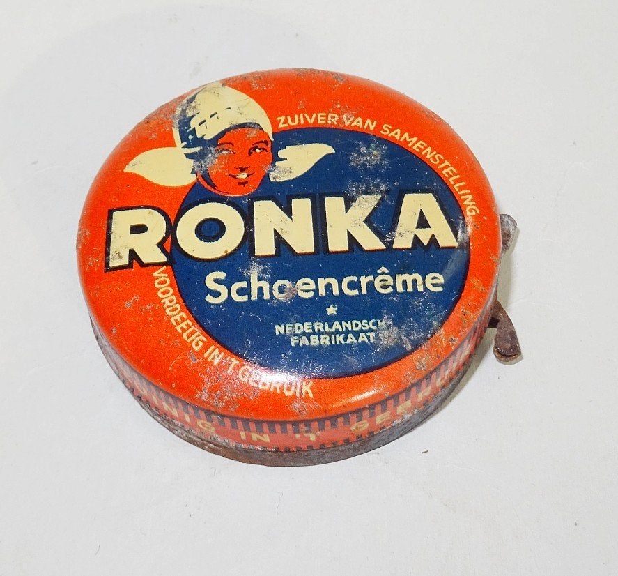 Blikje Ronka schoencrême, Ophalen of Verzenden, Gebruikt, Overige