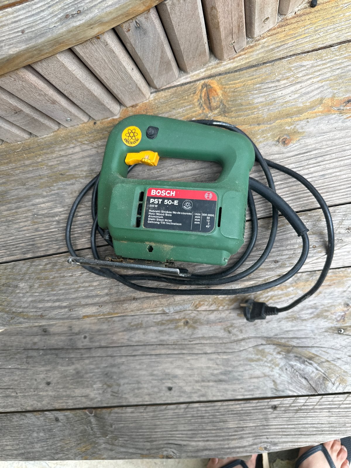 Bosch PST 50-E Decoupeerzaag - 350W, Ophalen, Gebruikt, Decoupeerzaag, 30 tot 70 mm