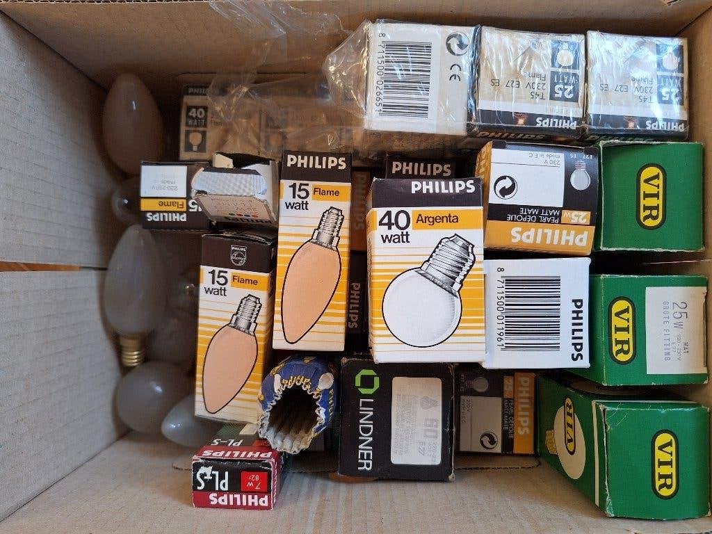 Bulk oude gloeilampen - philips, Philips, Nieuw, Warm wit, E27 (groot)