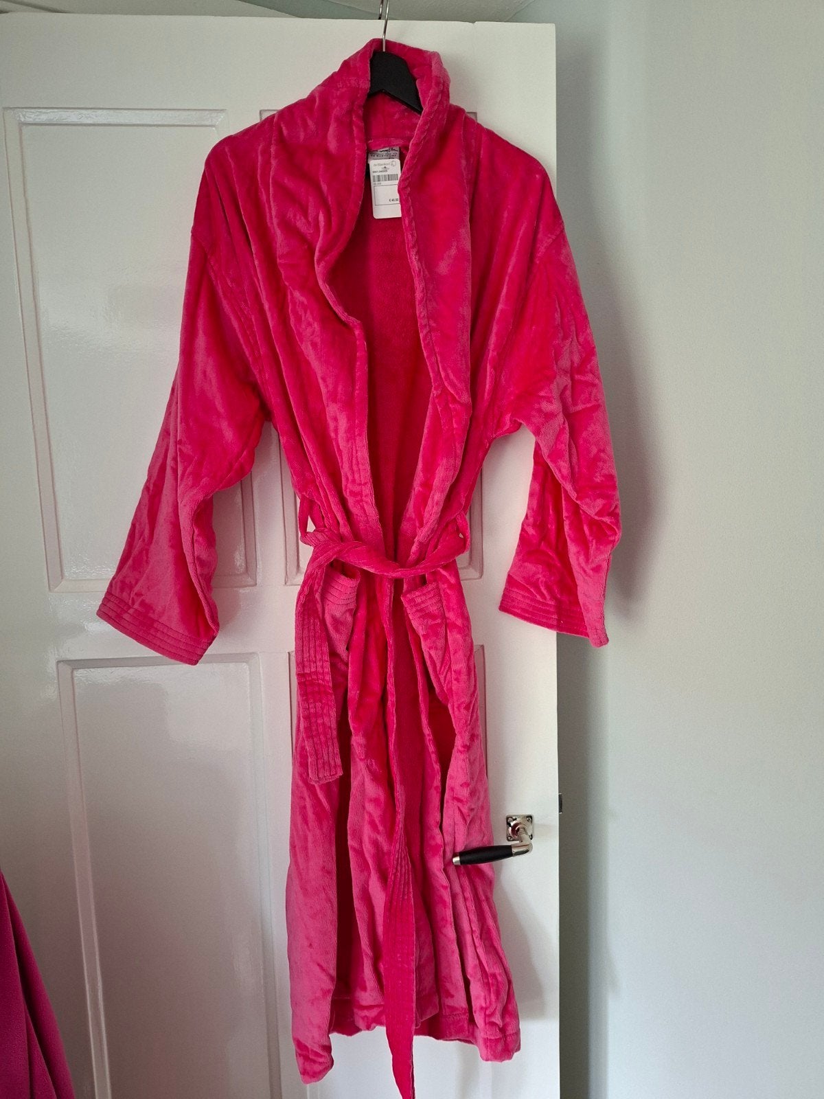 Nieuwe roze fuchsia badjas van Vandych, maat M, 100% katoen, Kleding | Dames, Bijenkorf, Ophalen of Verzenden, Nieuw