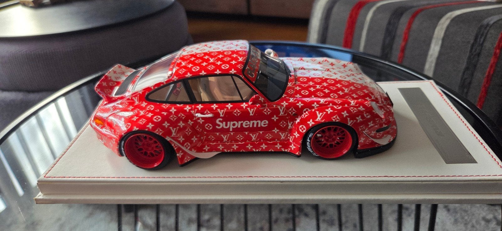Porsche RWB 993 Supreme Louis Vuitton Schaalmodel, Ophalen, Nieuw, Auto, Overige merken