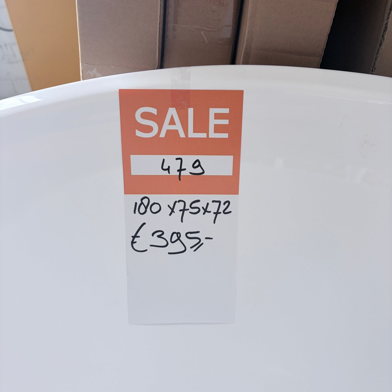 ENKEL STUK! Vrijstaand Ligbad Glans Wit SALE Bad nr479, Ophalen of Verzenden, Nieuw