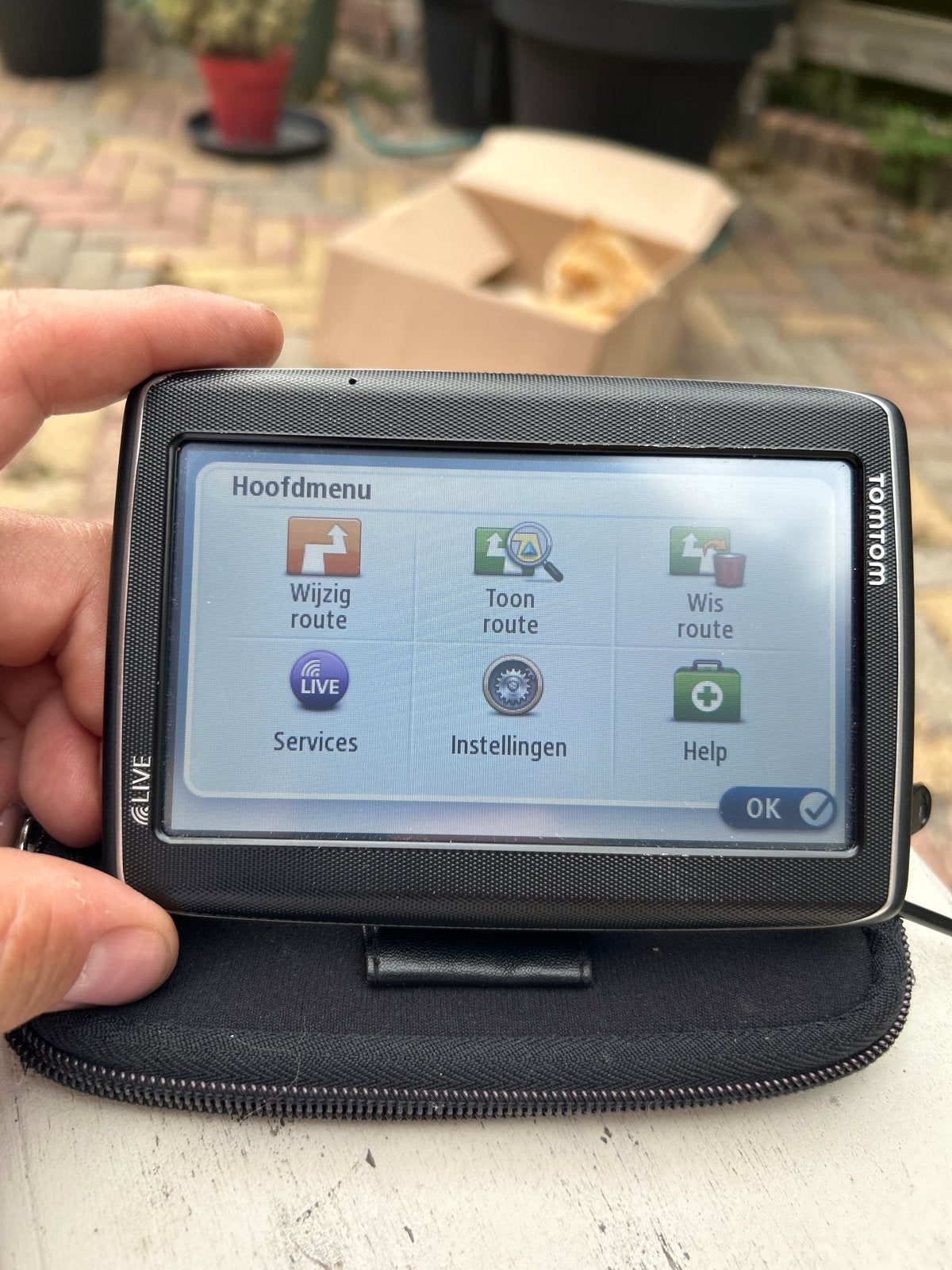 TomTom LIVE Navigatiesysteem met Hoofdmenu, Ophalen of Verzenden, Gebruikt