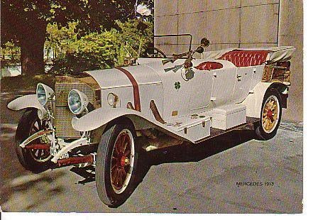 Ansichtkaart	Auto	Mercedes 1913, Verzenden, 1960 tot 1980, Ongelopen, Voertuig