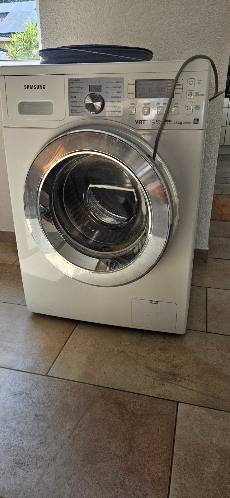 Samsung EcoBubble Wasmachine 8.0kg WF0806Z8E, Ophalen, 1200 tot 1600 toeren, Gebruikt, 8 tot 10 kg