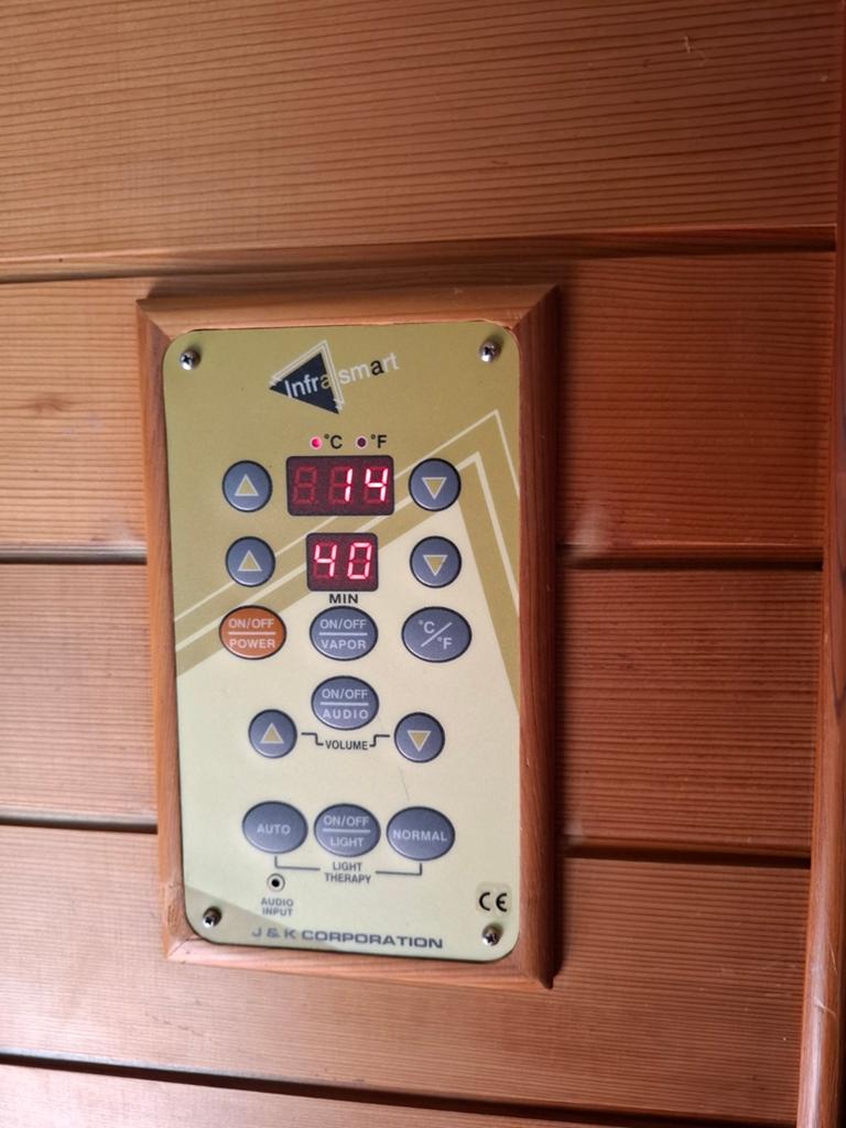 Infrarood cabine/sauna, Sport en Fitness, Sauna, Ophalen, Zo goed als nieuw, Complete sauna