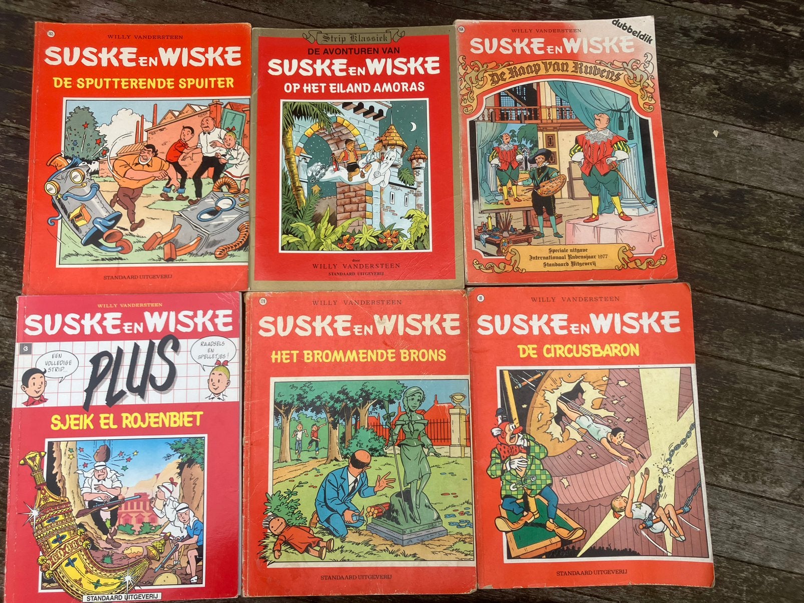 Suske en Wiske Stripboeken, Verzamelen, Ophalen of Verzenden, Kuifje, Gebruikt, Boek of Spel