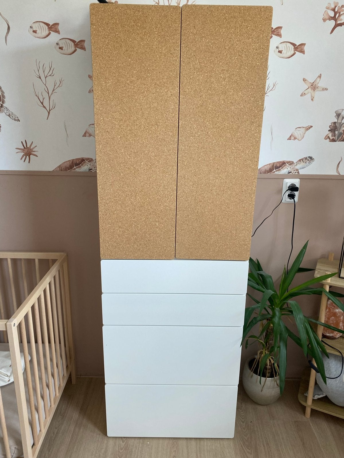 Ikea Smastad/Platsa kast met kurken deuren, Ophalen, Overige materialen, 50 tot 100 cm, Zo goed als nieuw
