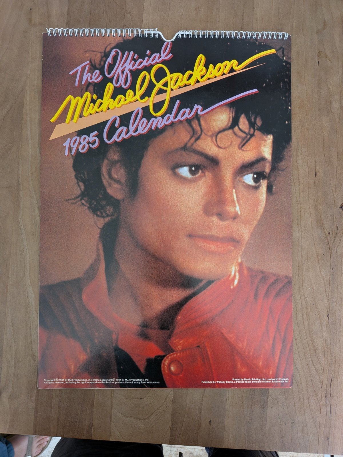 The Official Michael Jackson 1985 Calendar, Ophalen of Verzenden, Maandkalender, Zo goed als nieuw