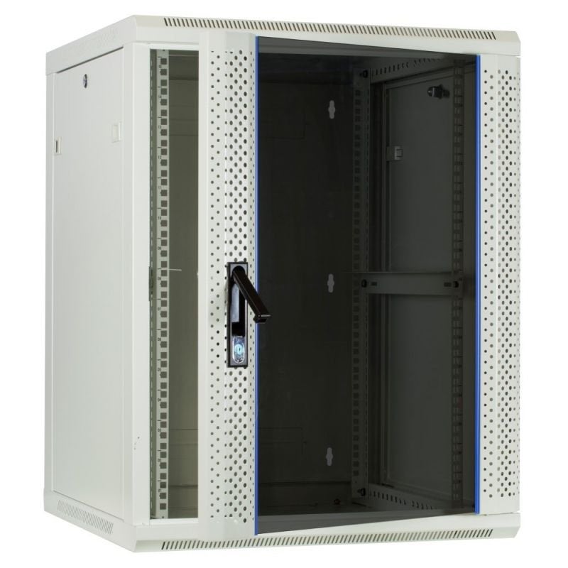 Alfaco 15U witte patchkast 600x600x770mm (BxDxH), Ophalen, Zo goed als nieuw, Glas, Geperforeerd