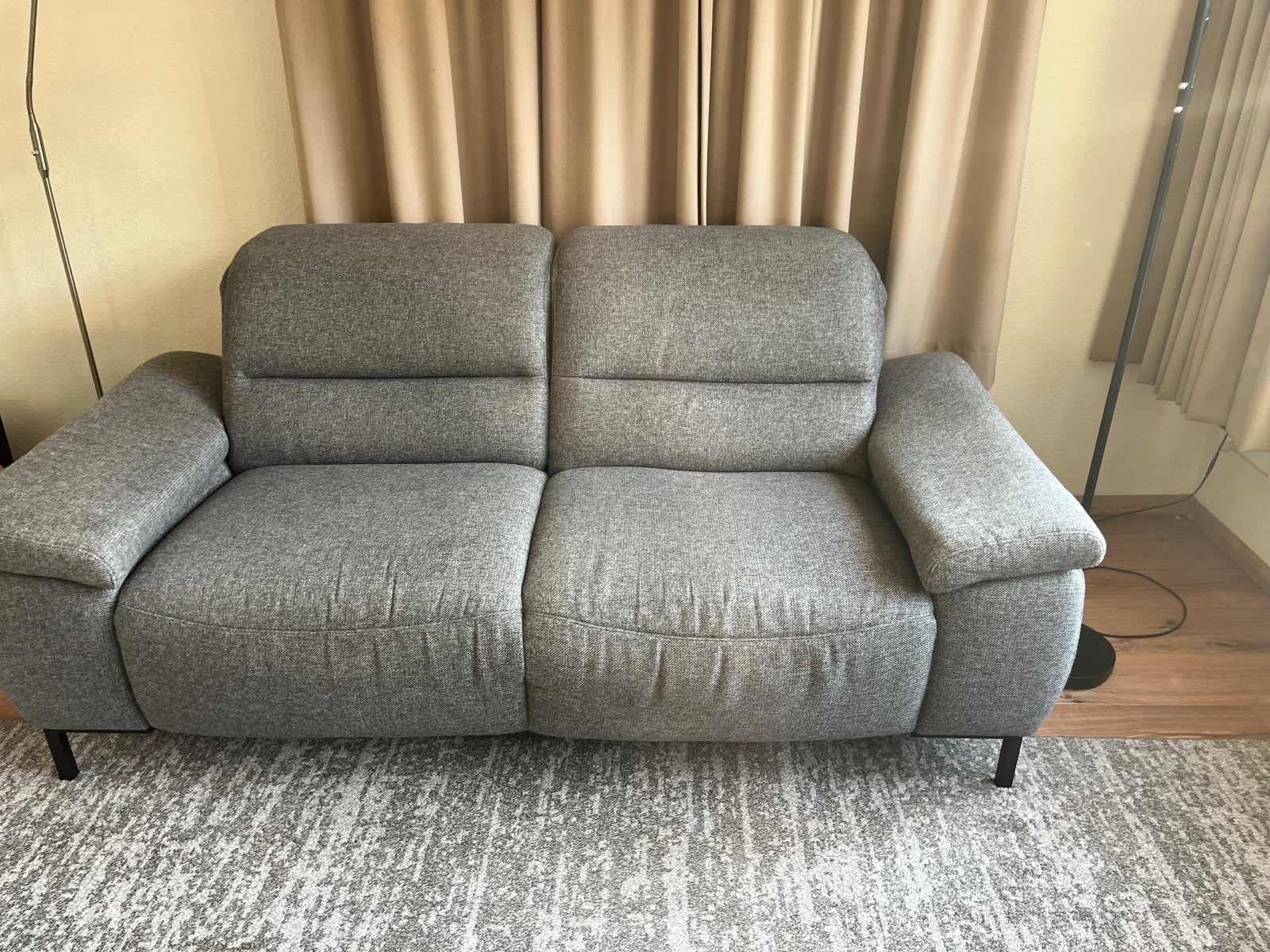 Comfortabele stoffen bank, Ophalen, Gebruikt, Overige maten, 150 tot 200 cm