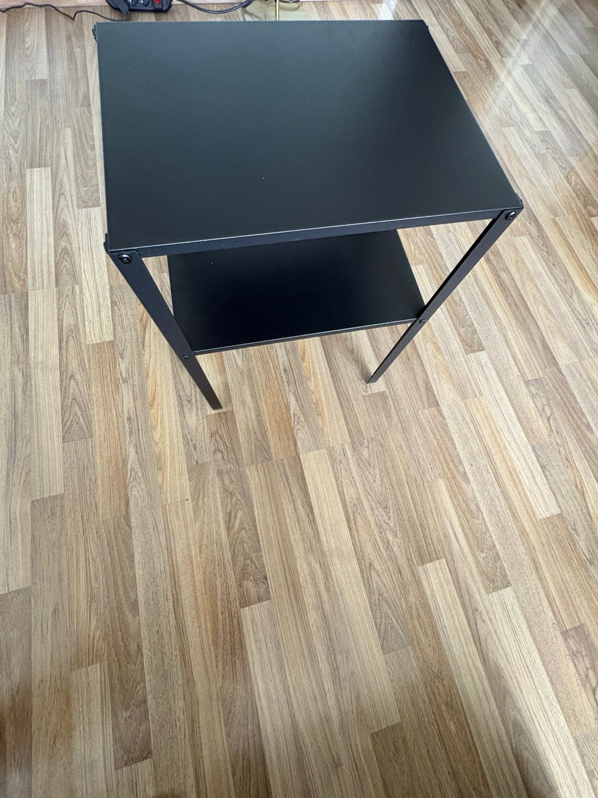 Ikea Nachtkastje Zwart - 42x34x52 cm x2, 45 tot 60 cm, Minder dan 55 cm, Gebruikt, Metaal of Aluminium