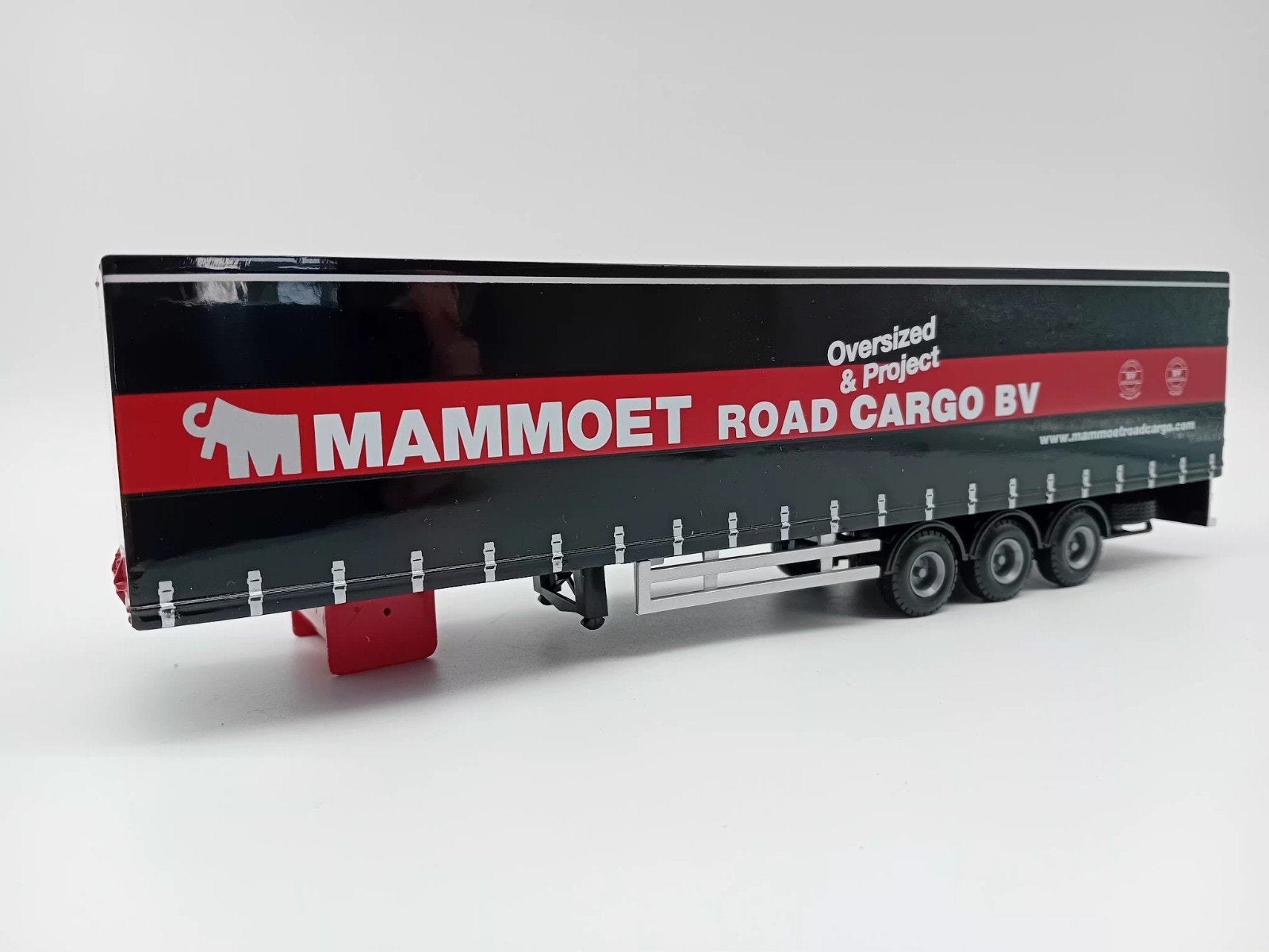TEMATOYS 3 ASSIGE FERRY TRAILER - MAMMOET, Overige merken, ., Tematoys, Ophalen of Verzenden