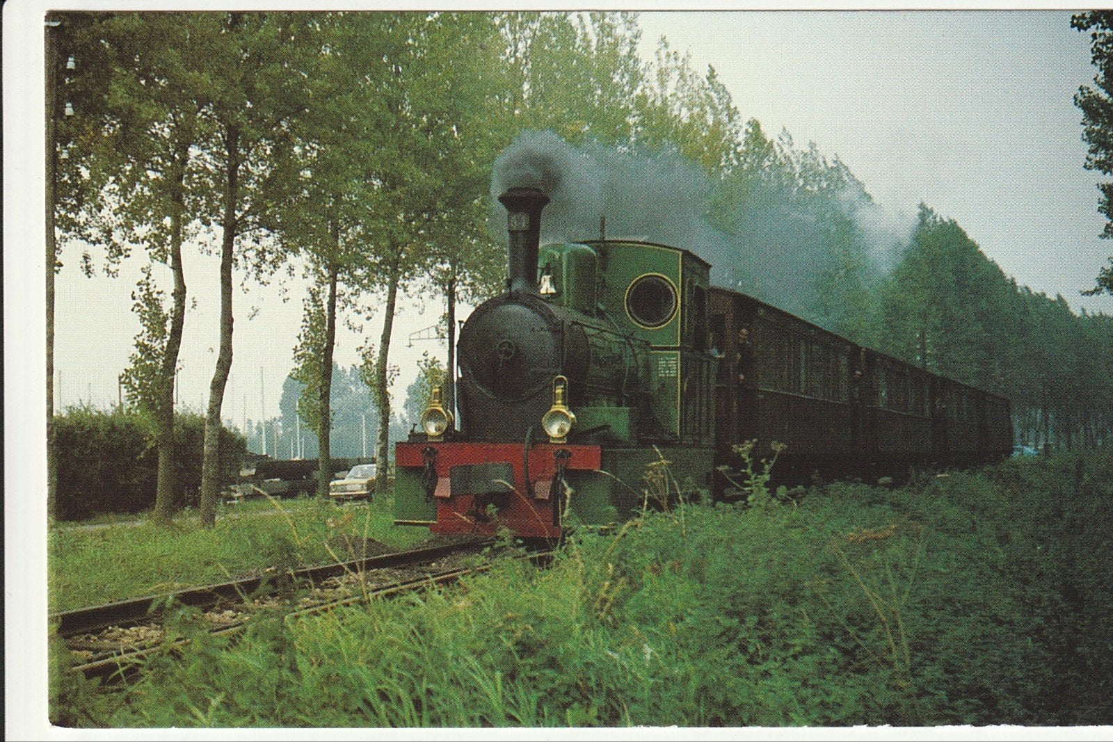 HELLEVOETSLUIS STOOMLOCOMOTIEF 54 TRAM LANGS VOORNS KANAAL, Verzamelen, Ophalen of Verzenden, 1980 tot heden, Ongelopen, Zuid-Holland
